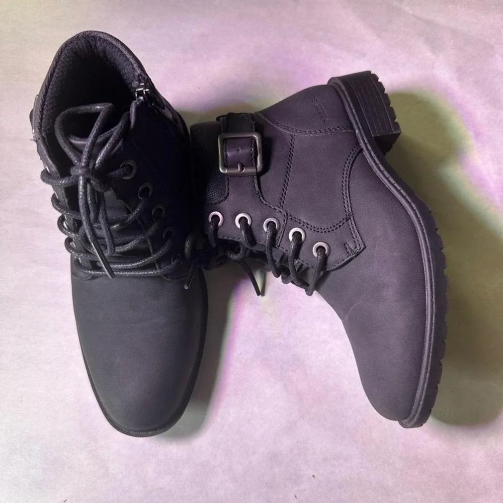 Perry ellis kids combat boots